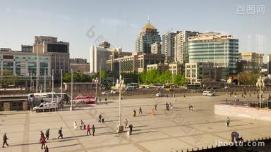北京站广场口风景